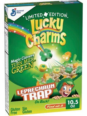 St. Patrick's Day Lucky Charms Cereal with Marshmallows - 10.5 OZ Treats